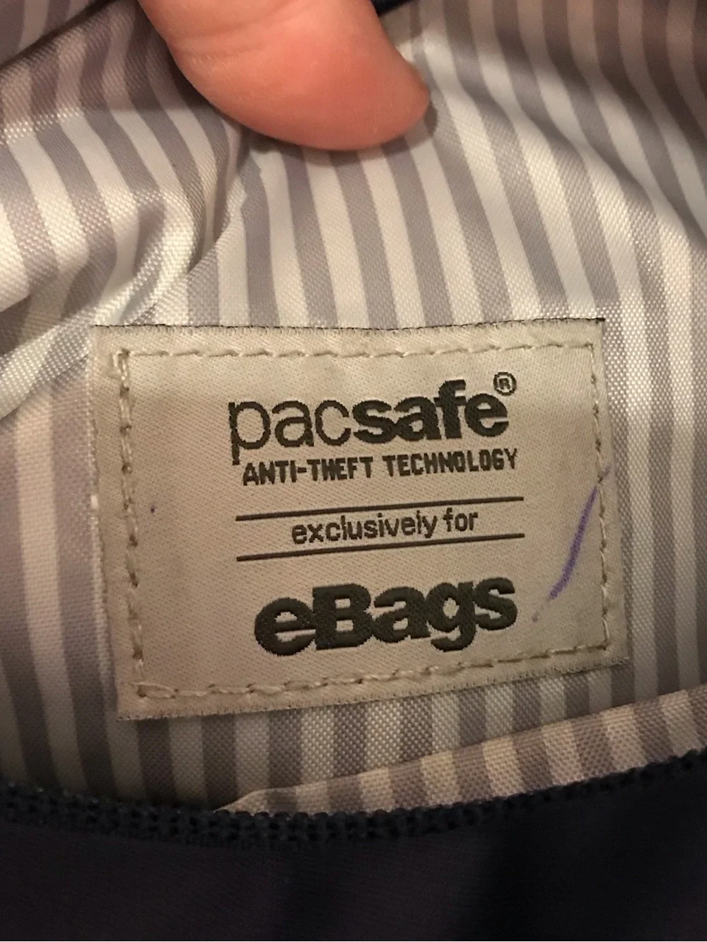 eBags Pacsafe RFIDsafe Anti-theft blue Crossbody Purse